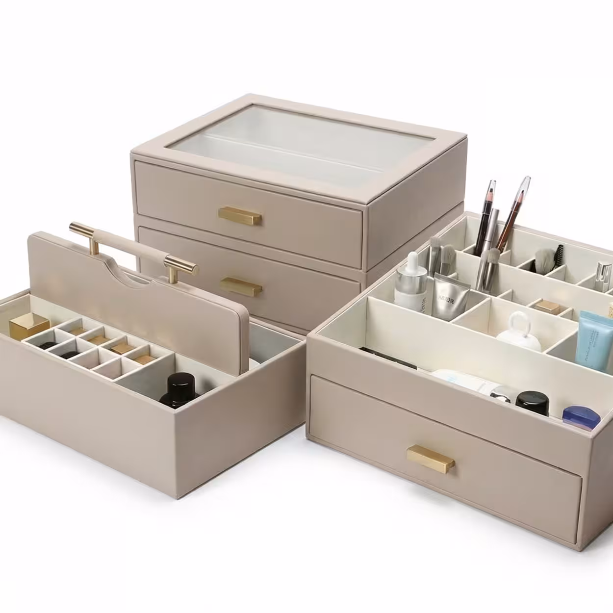 The Signature Vanity Set - Taupe Color Collection